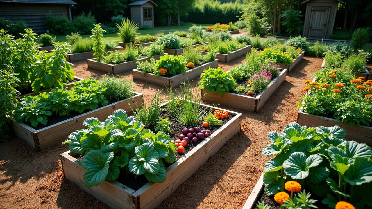Organic vegetable garden
